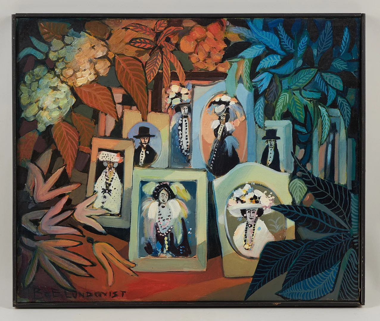 BO ERIK LUNDQVIST. "Sekelskiftet", signerad, olja på duk. — Paintings — Stockholms Auktionsverk Helsinki