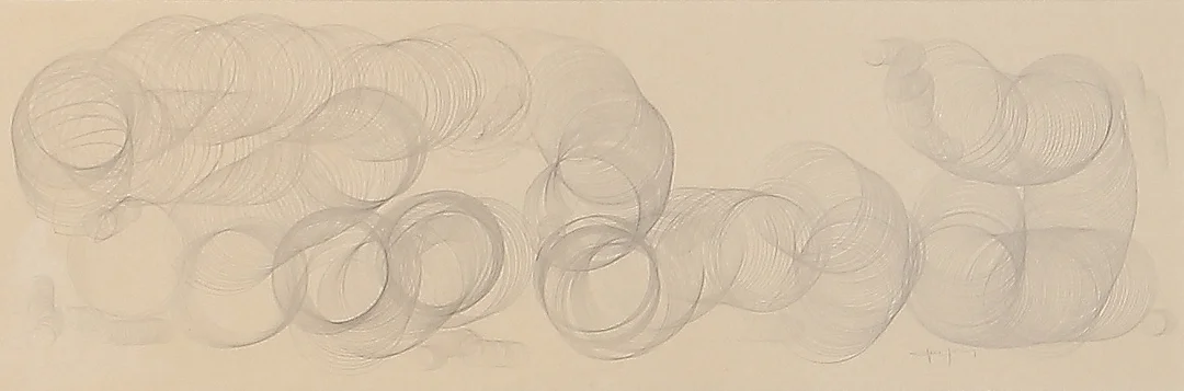 OIDENTIFIERAD KONSTNÄR. Teckning, otydligt signerad. — Drawings — Gomér & Andersson Linköping