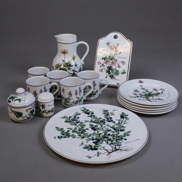 SERVISDELAR, 15 delar, porslin, "Botanica", Villeroy & Boch.