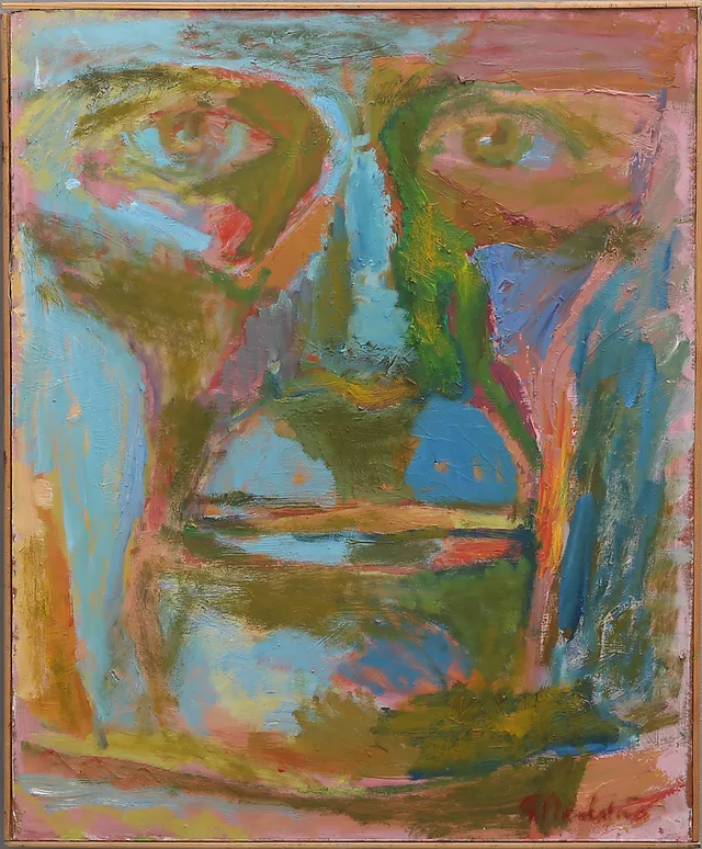 GUNNAR NORDSTRÖM. SJÄLVPORTRÄTT.
