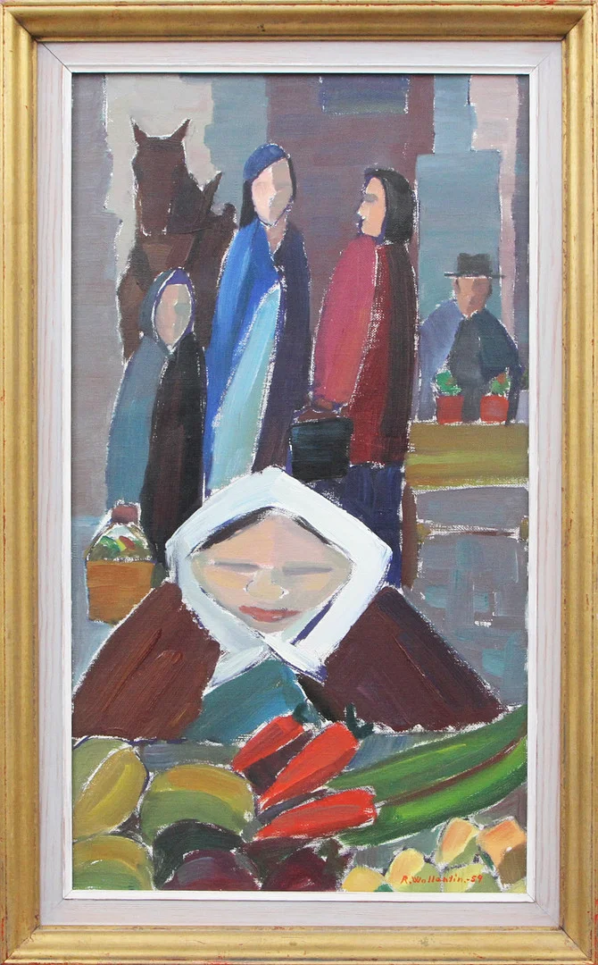 RAYMOND WALLENTIN. OLJA, på duk, signerad, 1959. — Paintings — Kalmar Auktionsverk