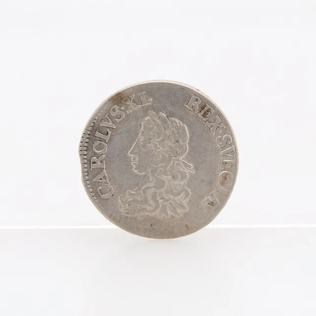 MYNT, 2 mark, silver, Karl XI, 1669.