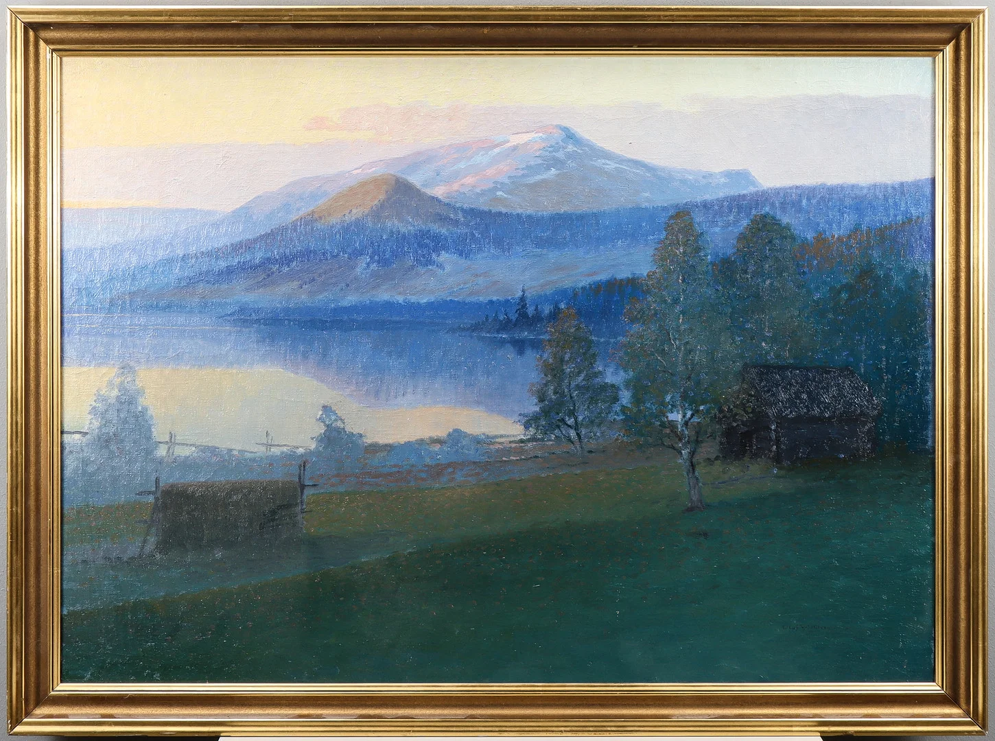 OLOF WALFRID NILSSON. "Åreskutan". — Paintings — Karlstad Hammarö Auktionsverk