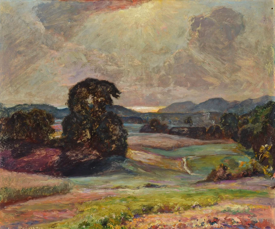 Viggo Pedersen. Landskab — Paintings and sculptures/Older pictorial arts — Lauritz