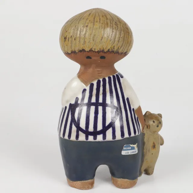 LISA LARSON. Figurin, "Malin", stengods, Gustavsberg.
