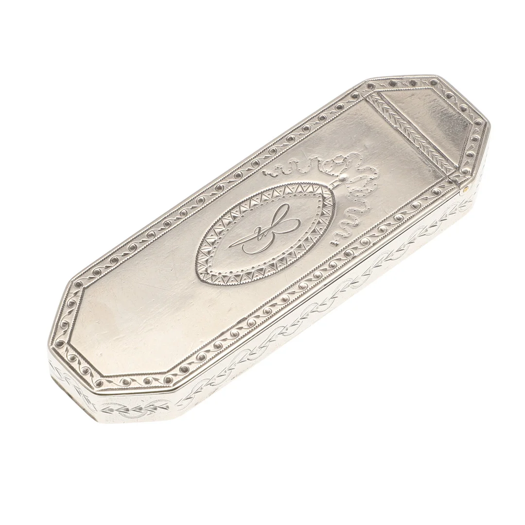 A GEORGE III SILVER TOOTHPICK BOX. — Silver — Lawrences Auctioneers