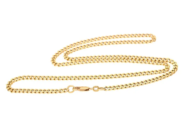 HALSKEDJA, 18K guld, pansarlänk, längd 56 cm, vikt 23,5 g.
