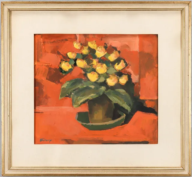 HANS KAJTORP. Gouache, signerad.