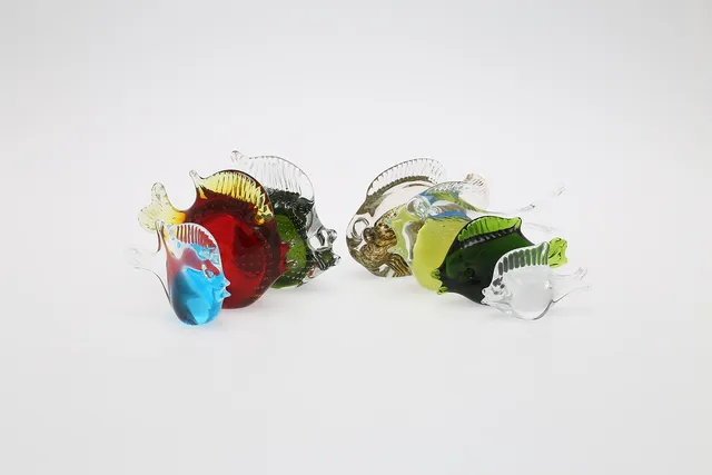 FIGURINER, 7 st, glas, fiskar.