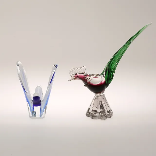 VAS, Flygsfors. FÅGEL, Murano.
