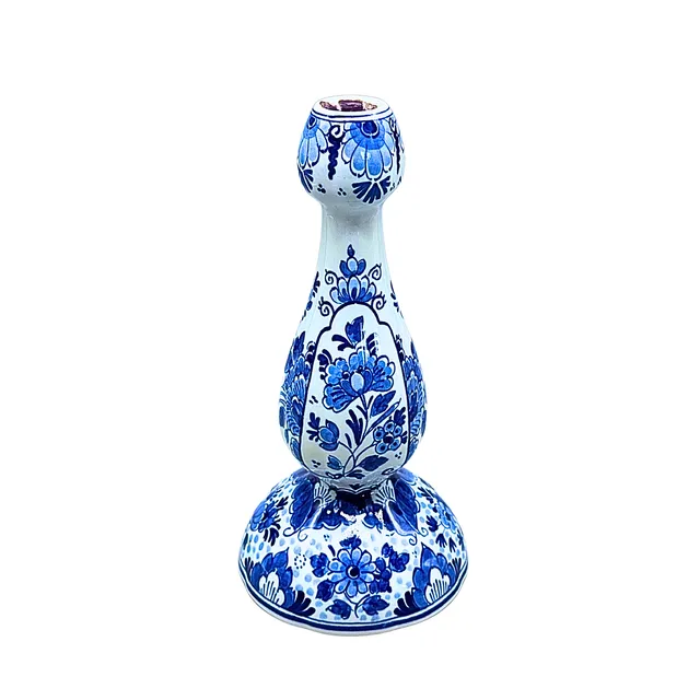 DELFT PORZELLAN KERZENSTÄNDER.