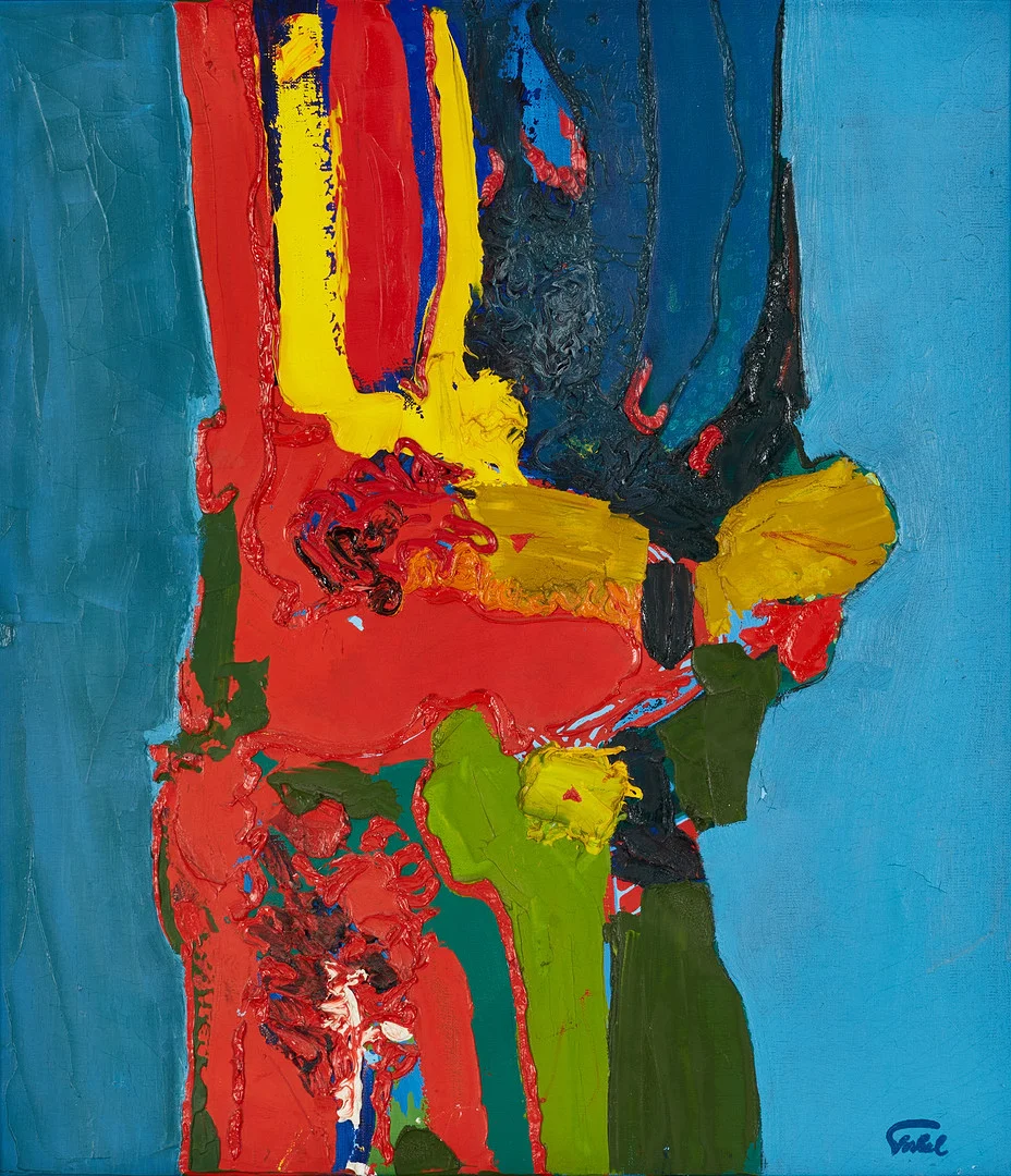 TORKEL DAHLSTEDT (FÖDD 1942). Komposition, signerad och daterad 1969, olja på duk. — Paintings — Crafoord Auktioner Stockholm