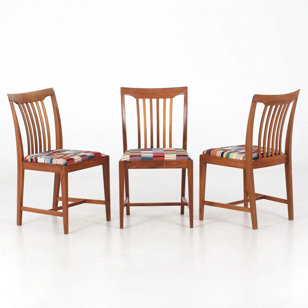 SVANTE SKOGH. Stolar, 3 st, "Vindö", 1960-tal. — Armchairs & Chairs — Stadsauktion Sundsvall