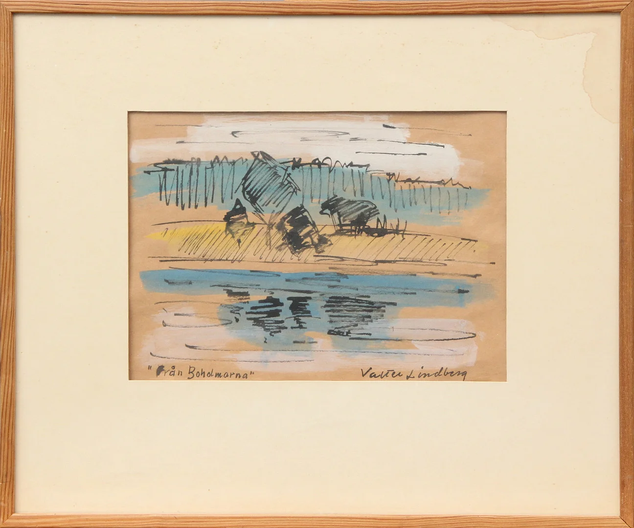 VALTER LINDBERG. AKVARELL, på papper, signerad. — Paintings — Kalmar Auktionsverk