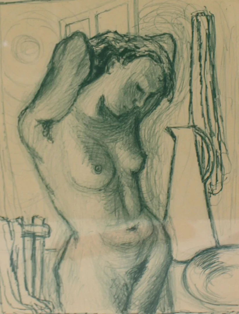 Unbekannter Künstler, Lithographie, 'Frauenakt'. — Engravings & Prints — Stockholms Auktionsverk Düsseldorf/Neuss