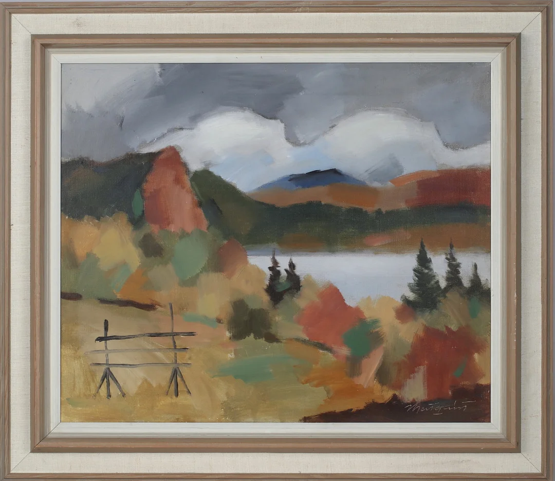 IVAR HJERTQVIST. Landskapsmotiv, olja på duk, signerad. — Paintings — Stadsauktion Sundsvall