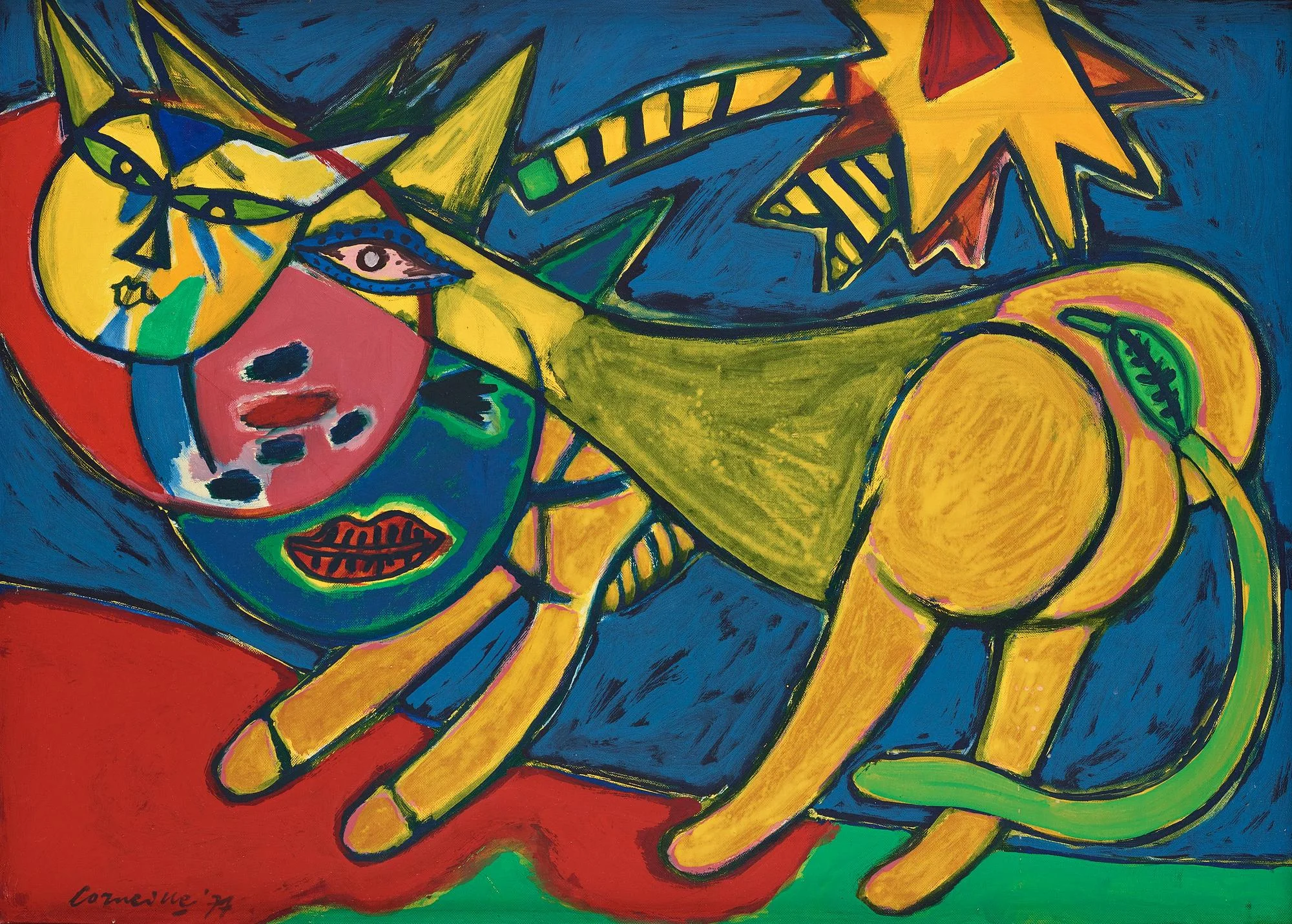 Beverloo Corneille, "Le chat á l'etoile filante". — Bukowskis