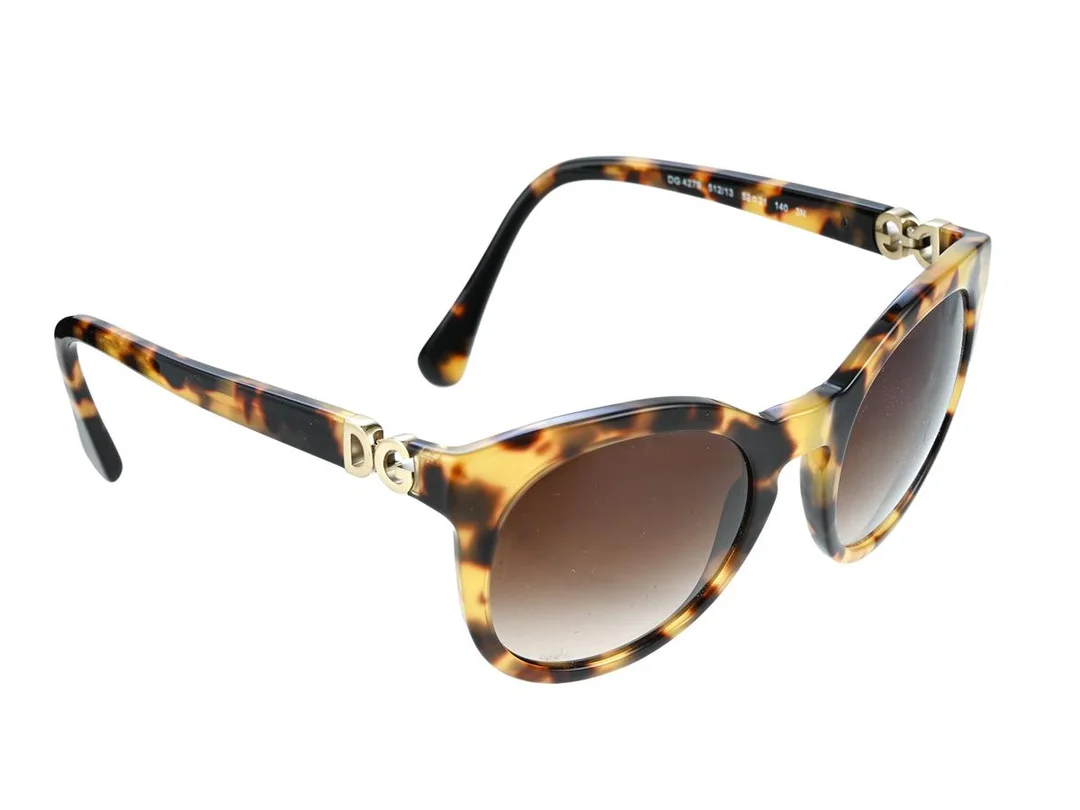 SOLGLASÖGON, DOLCE&GABBANA, DG4279 512/13, 52 21, 140, 3N, melerade bågar, mörka glas, etui. — Accessoarer/Solglasögon — Kaplans