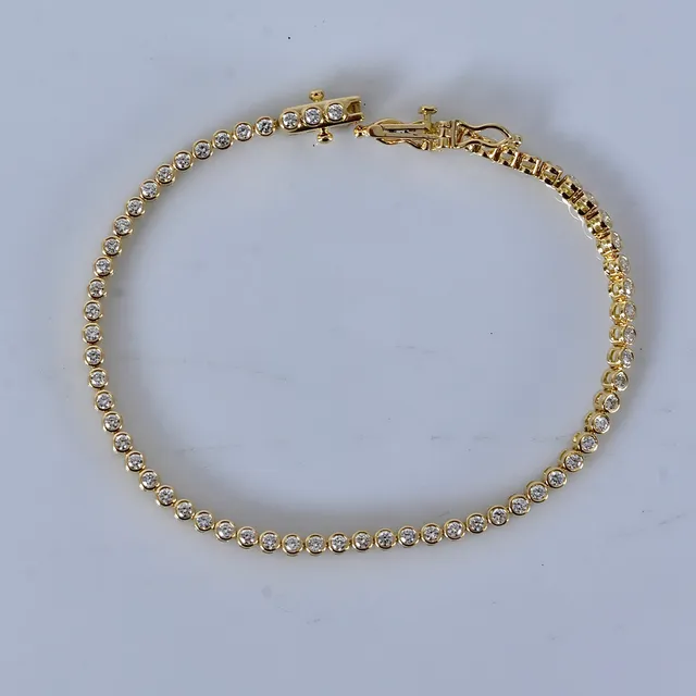 ARMBAND, tennisarmband 1,13ct, 18K.