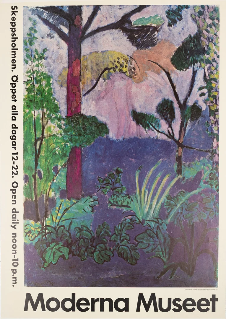 HENRI MATISSE. utställningsaffisch, Moderna Museet. — Engravings & Prints — Karljohan Auktioner