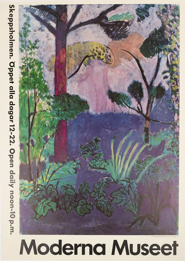 HENRI MATISSE. utställningsaffisch, Moderna Museet.