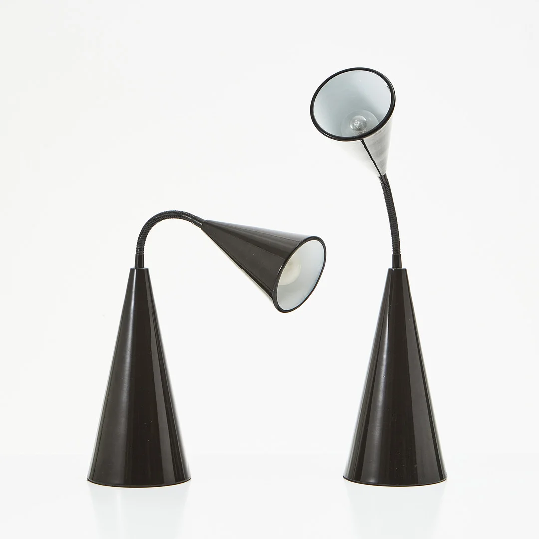 EMIL DELIC. "Tratten", bordslampor, 1 par, Lyktan Bankeryds Belysning, formgivningsår 2010. — Table Lamps — Stockholms Auktionsverk Magasin 5
