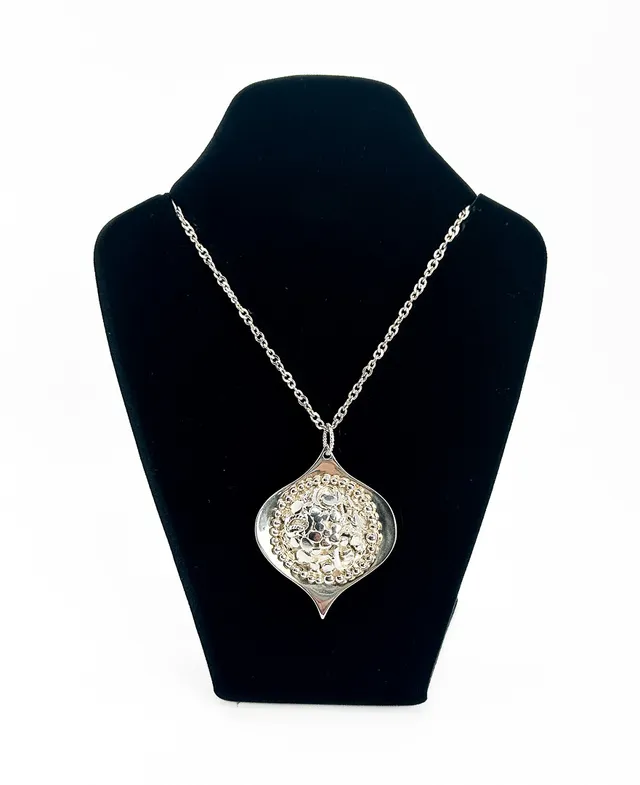 ROSA TAIKON. COLLIER, ”Silverrosen”, silver, Ytterhogdal, 1994.