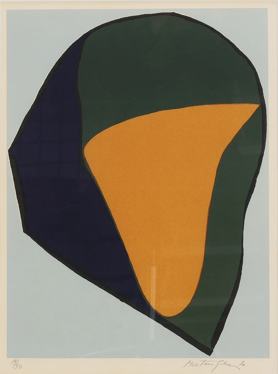 Richard Mortensen (1910-1993): Composition, lithograph in colors. 1970 — Paintings and sculptures/Prints and photography — Lauritz