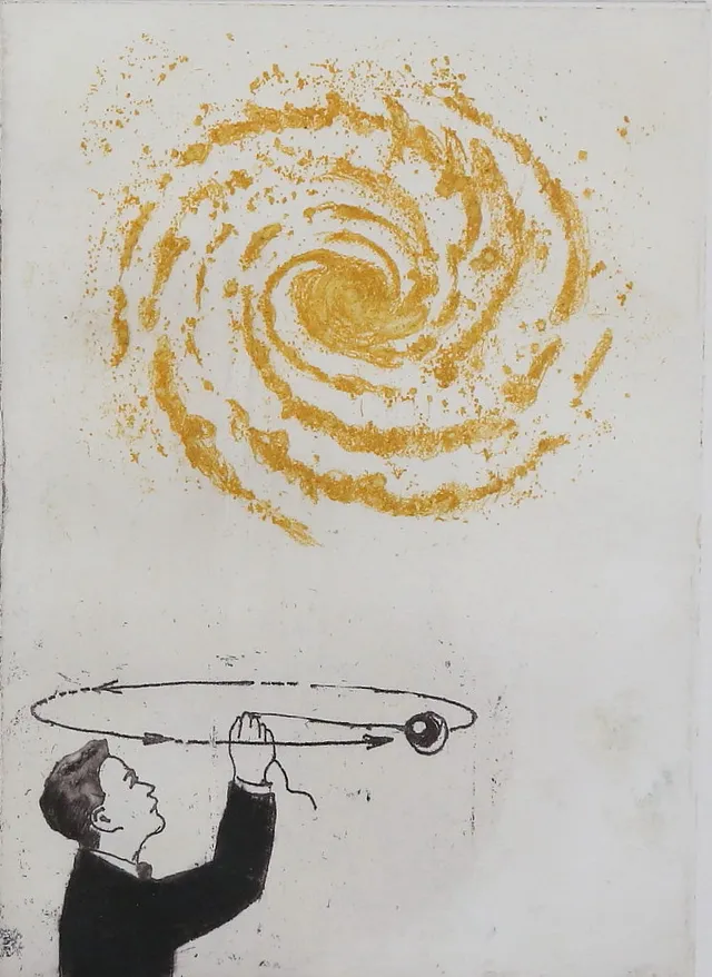 LARS HOFFSTEN. "Time no more". Färgetsning, EA, signerad, daterad 2011.