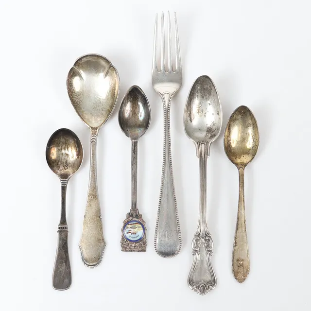 SKEDAR M. M., 7 delar, silver.