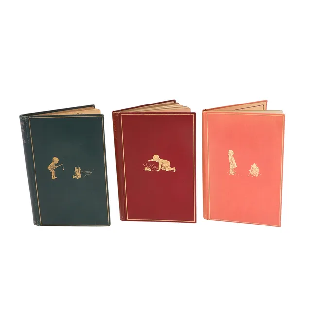 A. A. MILNE. The Christopher Robin Books, 3 Volumes, First Edition, 1926-28.