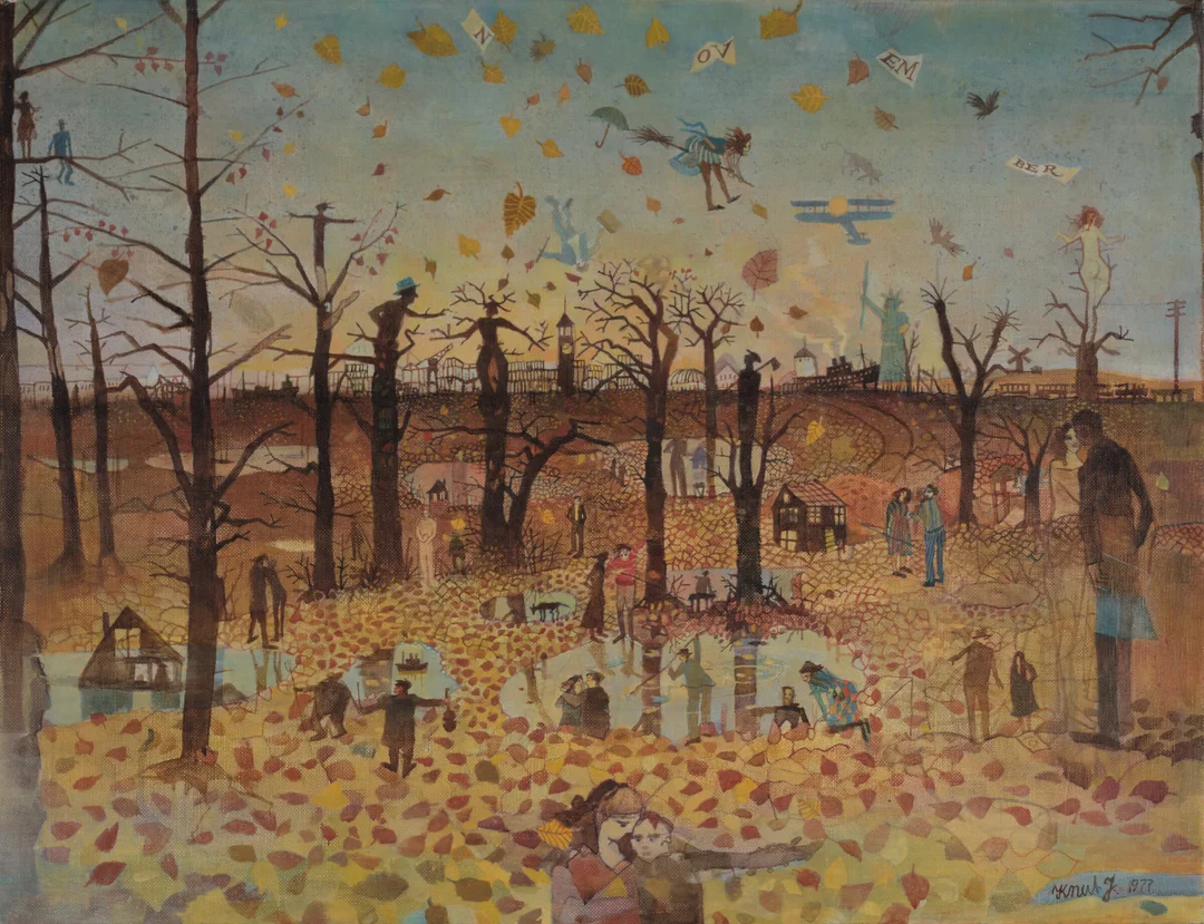Jørgensen, Knut — "November" 1977 — Kunst/Maleri — Blomqvist