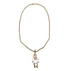 HALSKETTE MIT TEDDYBÄRANHÄNGER. — Necklace — Auktionshaus Stuber's Hammerschlag
