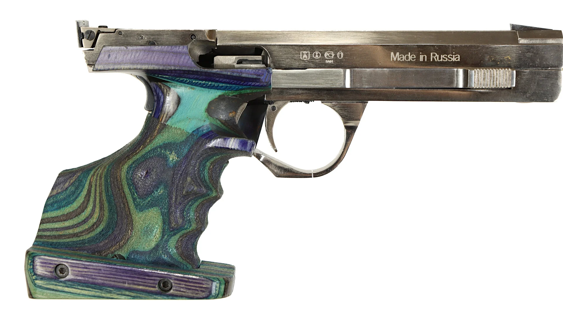 PISTOL, fabrikat Baikal, modell IJ 35, kaliber .22lr, tillv.nr 960168, se-nr SE2116906. — Pistols — Walter Borg