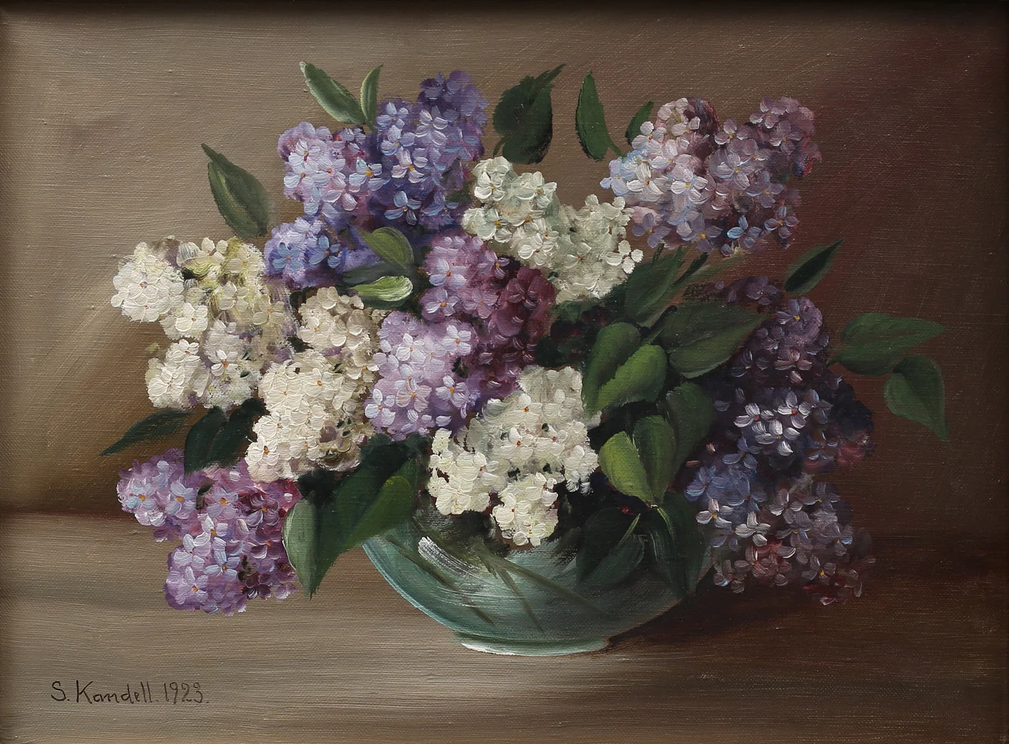 STURE KANDELL. Stilleben, olja på duk, signerad S Kandell och daterad 1923. — Paintings — Garpenhus Auktioner