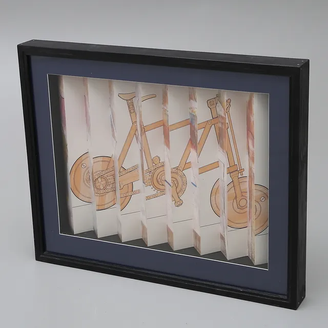 ANDERS ÖSTERLIN, collage, signerat.