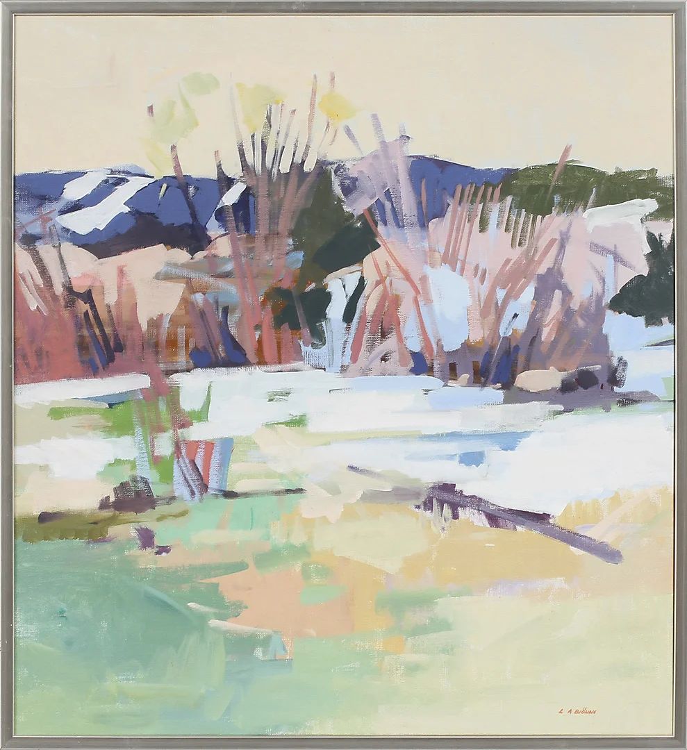 LARS ANDERSSON BJÖNNI. Landskap, olja på duk, signerad. — Paintings — Göteborgs Auktionsverk