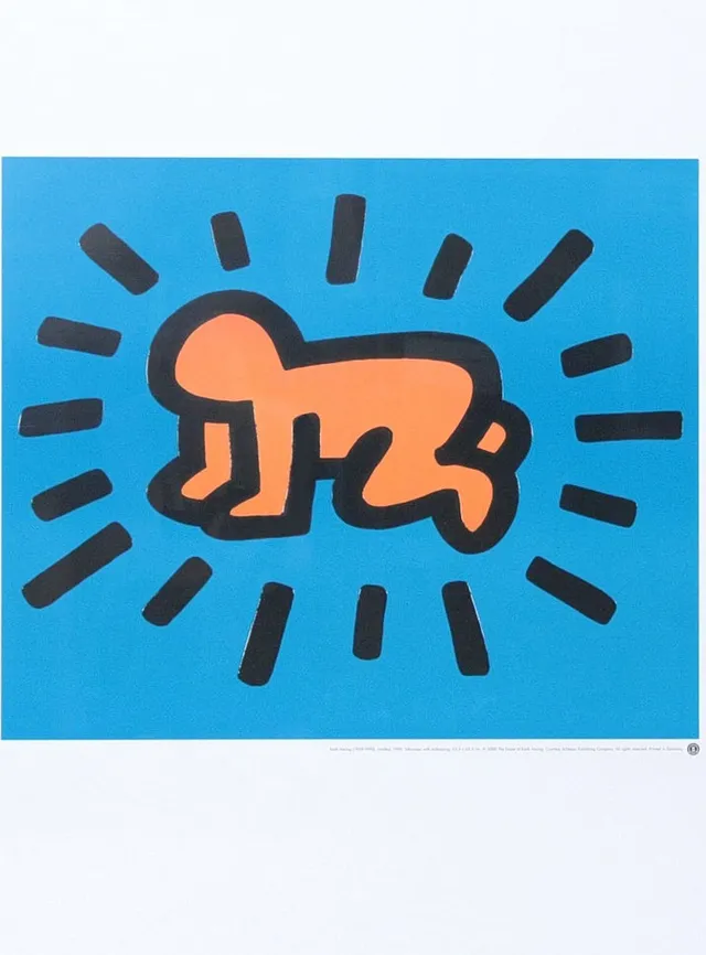 KEITH HARING. NACH. Druck, "Radiant Baby" aus der "Icons"-Serie.