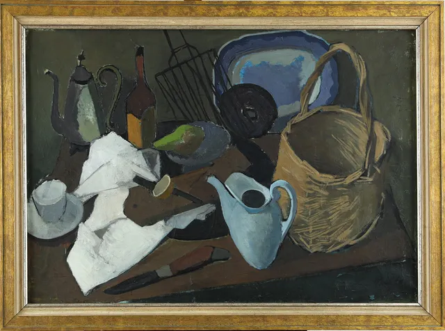 HELGE FRANZÉN (1913-2008). Stilleben, olja på duk.