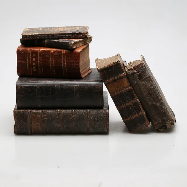 BÖCKER, 7 st, religion, 1700-1800-tal.