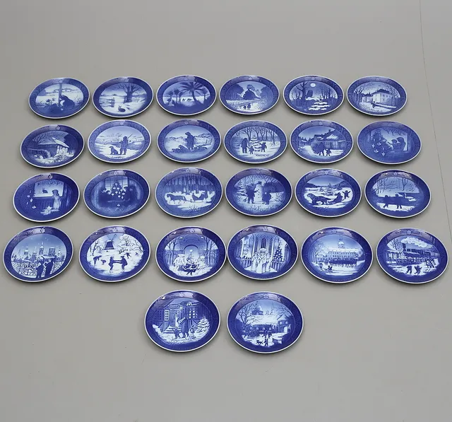 JULTALLRIKAR, 26 st, 1970-1995, Royal Copenhagen, Danmark.