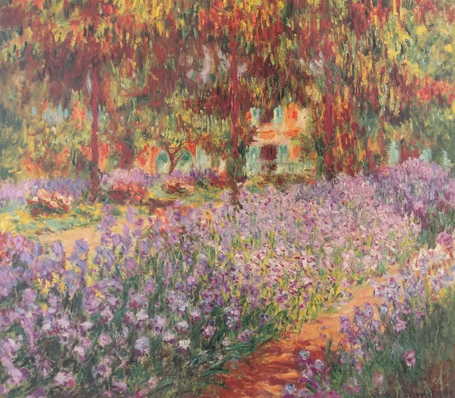 CLAUDE MONET. utställningsaffisch, "Le Jardin", Louisiana.