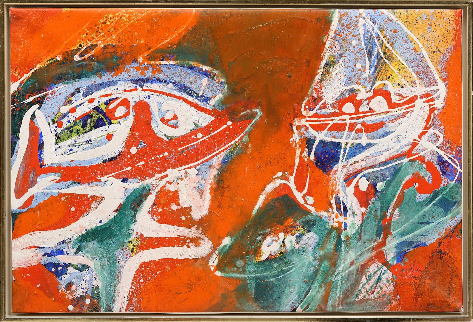 PETER NYBORG. "Falcons of Iceland", olja på duk, signerad a tergo. — Paintings — Crafoord Auktioner Malmö
