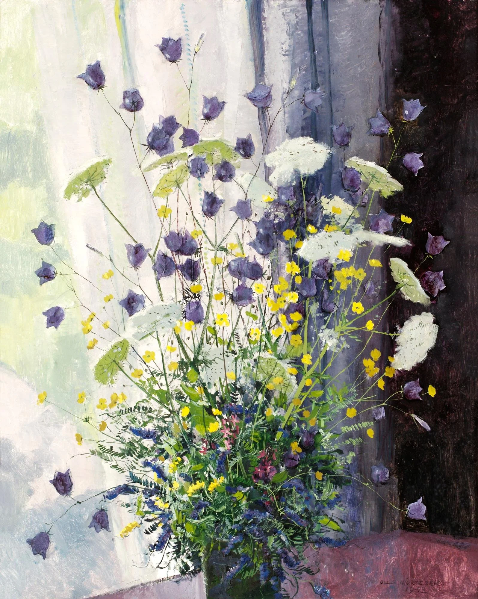 Olle Hjortzberg, Ängsblomster. — Bukowskis