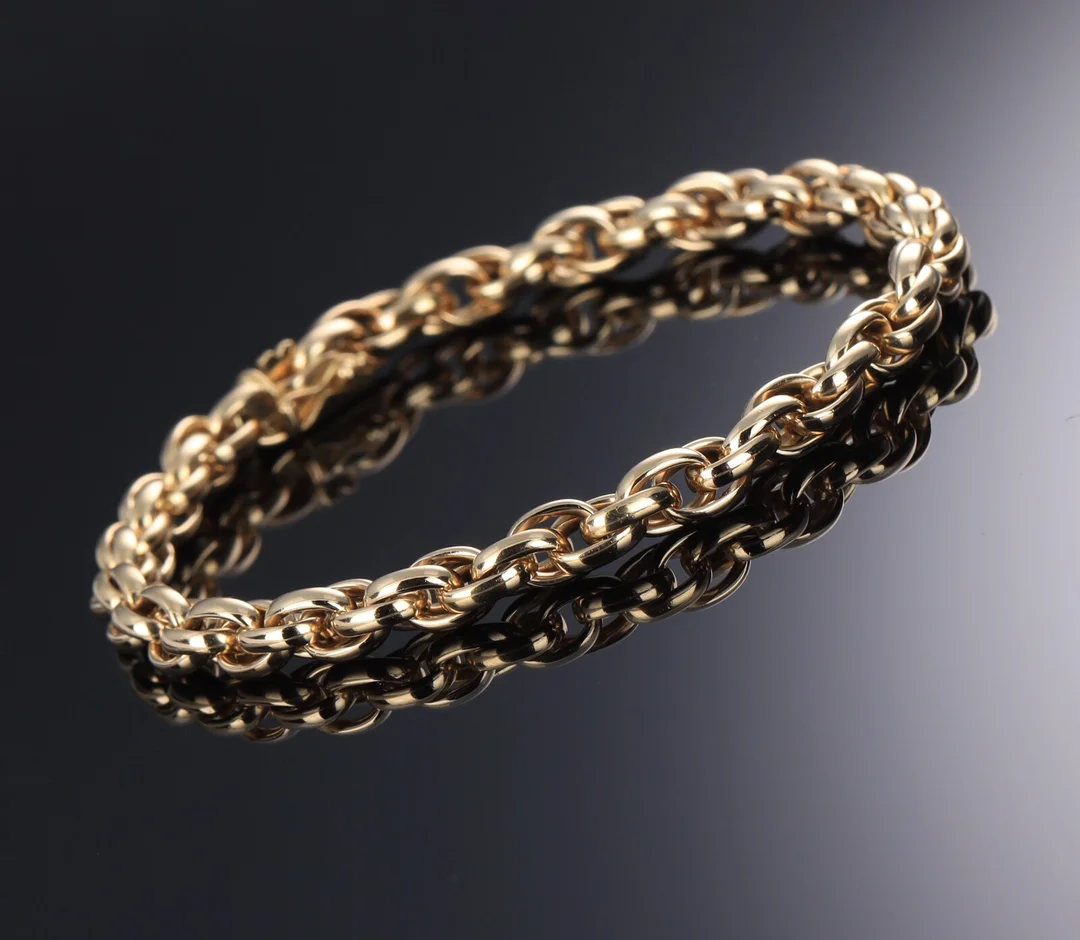 Bjarne Nordmark Henriksen. Bracelet of 14 kt. gold - 23 cm. — Jewellery/Bracelets — Lauritz