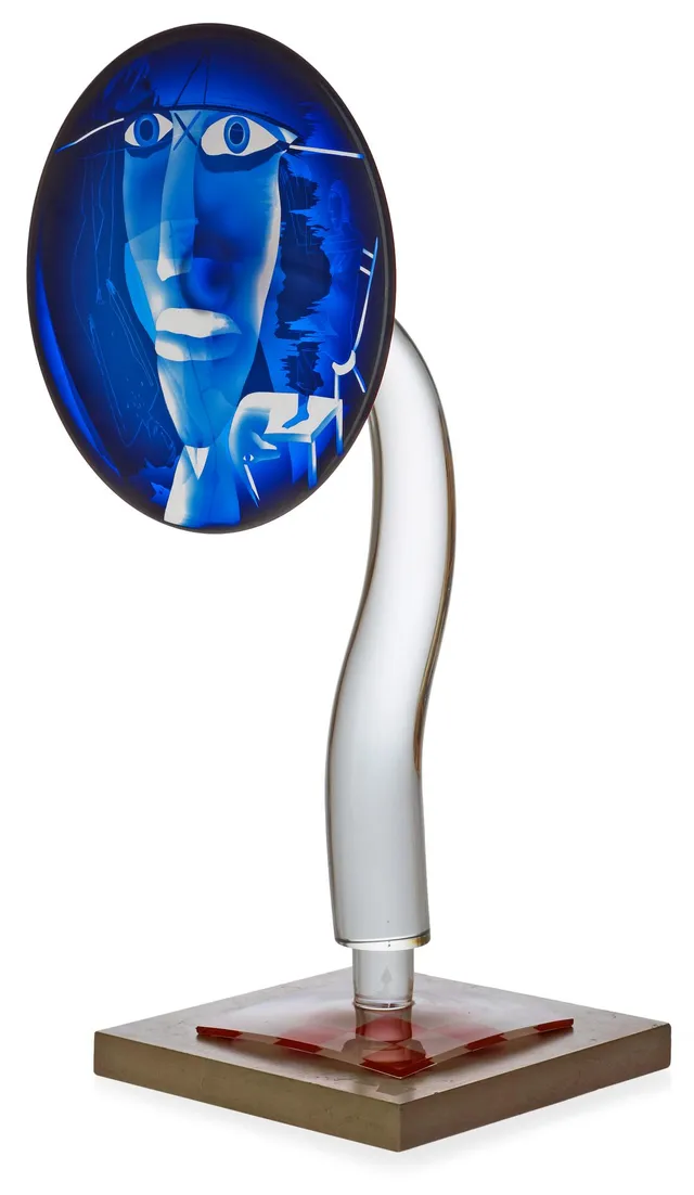 ANN WOLFF, glasskulptur, 1980-tal.