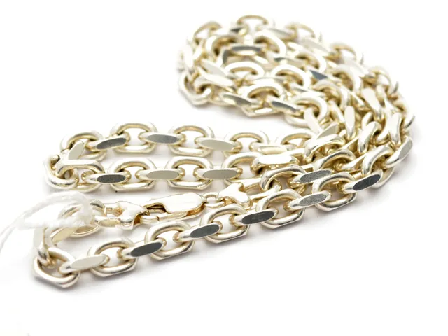 Halskedja, Ankarlänk silver S925 50cm 51,7g