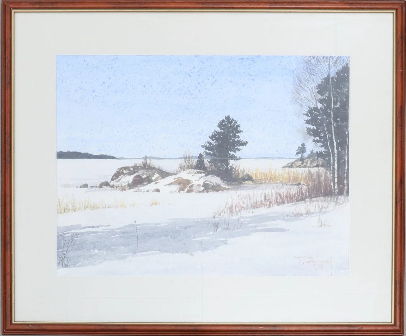 OIDENTIFIERAD KONSTNÄR. Akvarell, signerad och daterad -79. — Paintings — Södermanlands Auktionsverk
