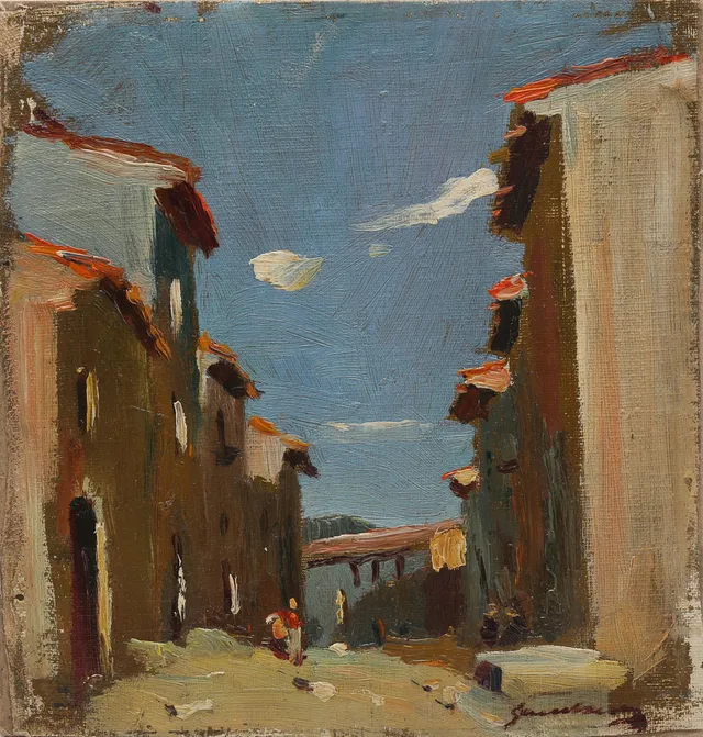 RAMON SANVISENS. "Cercanías de Olot".