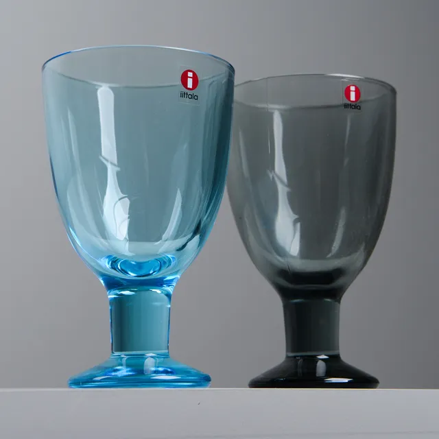 KERTTU NURMINEN. Vinglas, 10 st, "Verna", Iittala, Finland.
